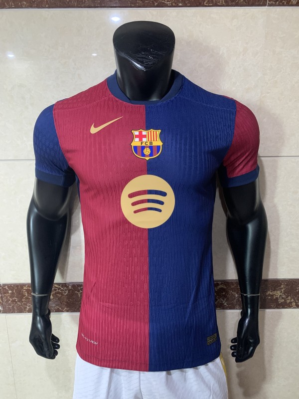 Player Version 24/25 Barcelona Home Adult Soccer Jersey