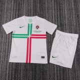 2012 Portugal Away Kids Retro Soccer Jersey+Shorts