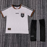 1996 Germany Home Kids Retro Soccer Jersey+Shorts