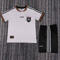 1996 Germany Home Kids Retro Soccer Jersey+Shorts
