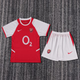 2002-2004 Arsenal Home Kids Retro Soccer Jersey+Shorts