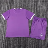 2016-2017 Real Madrid Away Kids Retro Soccer Jersey+Shorts