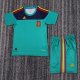 2010 Spain GK Kids Retro Soccer Jersey+Shorts