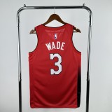 2025 Miami Heat Wade #3 Adult NBA Jersey