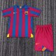 2005-2006 Barcelona Home Kids Retro Soccer Jersey+Shorts