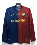2008-2009 Barcelona Champions League Version Home Adult Retro LS Soccer Jersey