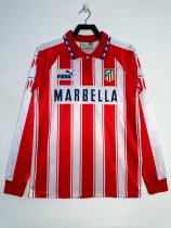 1994-1995 Atletico Madrid Home Adult Retro LS Soccer Jersey