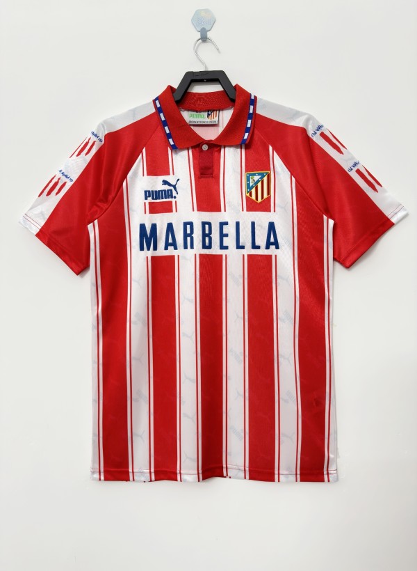 1994-1995 Atletico Madrid Home Adult Retro Soccer Jersey
