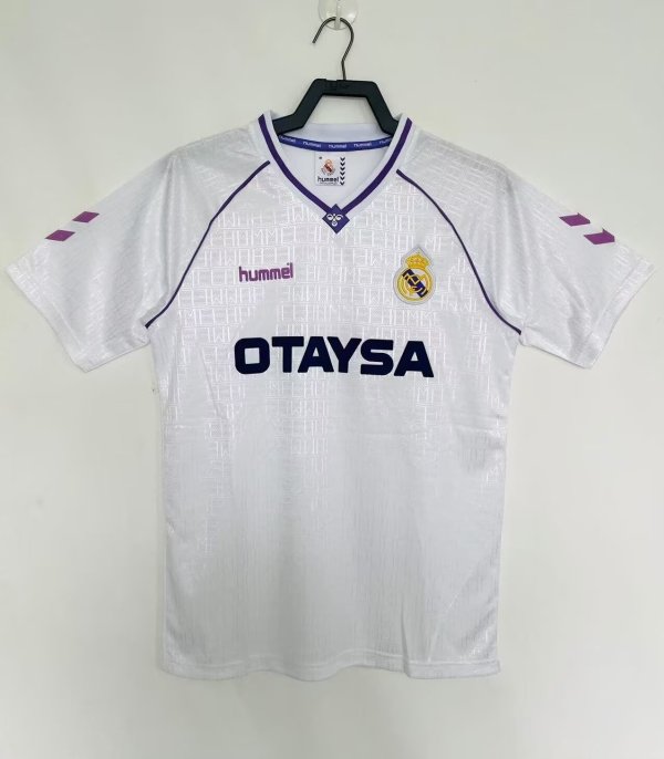 1990-1992 Real Madrid Home Adult Retro Soccer Jersey