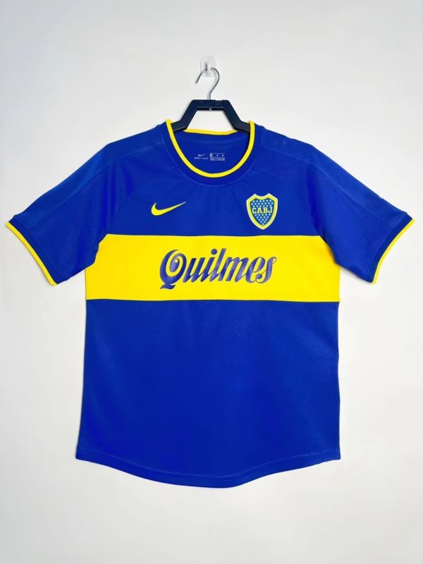 2000-2001 Boca Juniors Home Adult Retro Soccer Jersey