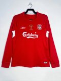 2004-2005 Liverpool Home Adult Retro LS Soccer Jersey