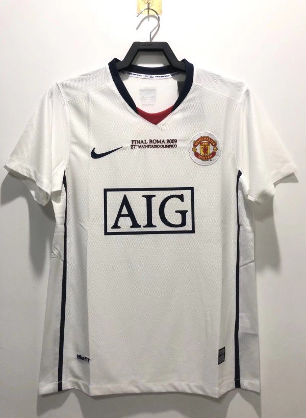 2008-2009 Man United Champions League Version Away Adult Retro Soccer Jersey