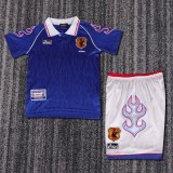 1998 Japan Home Kids Retro Soccer Jersey+Shorts