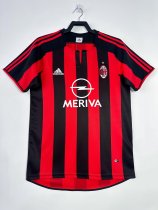 2003-2004 AC Milan Home Adult Retro Soccer Jersey
