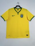 2014 Brazil Home Adult Retro Soccer Jersey