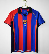 2001-2002 Barcelona Home Adult Retro Soccer Jersey