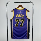 2023 Los Angeles Lakers Jordan Edition Doncic #77 Adult NBA Jersey