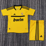 2011-2012 Real Madrid GK Kids Retro Soccer Jersey+Shorts