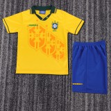 1994 Brazil Home Kids Retro Soccer Jersey+Shorts