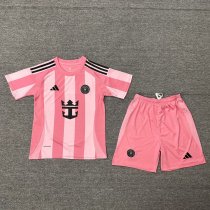 25/26 Inter Miami Home Kids Soccer Jersey+Shorts