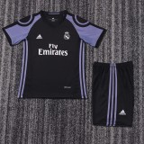 2016-2017 Real Madrid Third Kids Retro Soccer Jersey+Shorts
