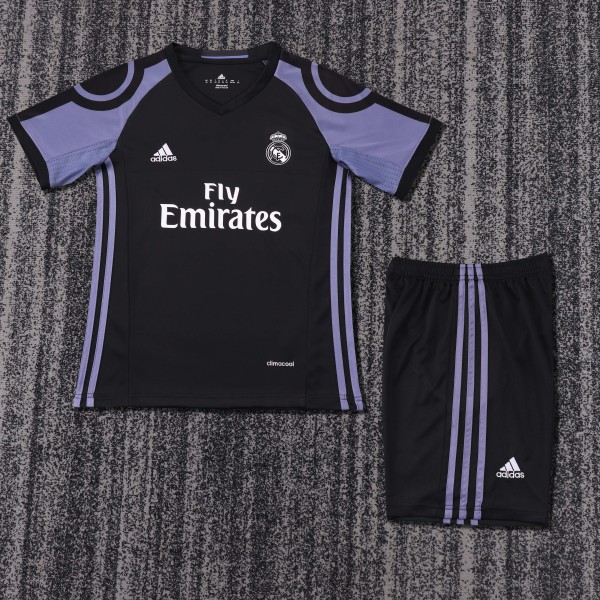 2016-2017 Real Madrid Third Kids Retro Soccer Jersey+Shorts