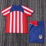 2004-2005 Atletico Madrid Home Kids Retro Soccer Jersey+Shorts