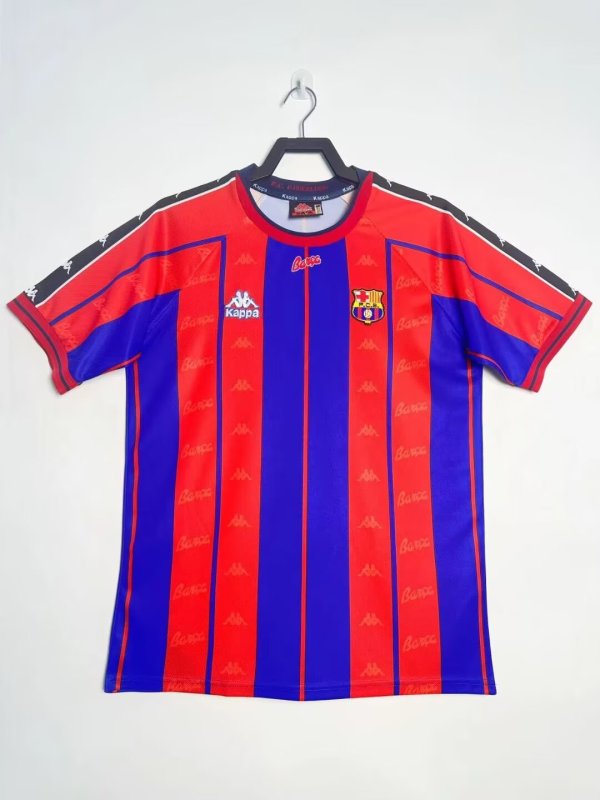 1997-1998 Barcelona Home Adult Retro Soccer Jersey