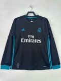 2017-2018 Real Madrid Away Adult Retro LS Soccer Jersey