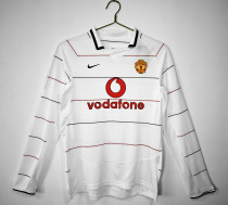 2003-2005 Man United Away Adult Retro LS Soccer Jersey
