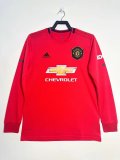 2019-2020 Man United Home Adult Retro LS Soccer Jersey