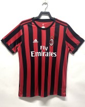 2017-2018 AC Milan Home Adult Retro Soccer Jersey