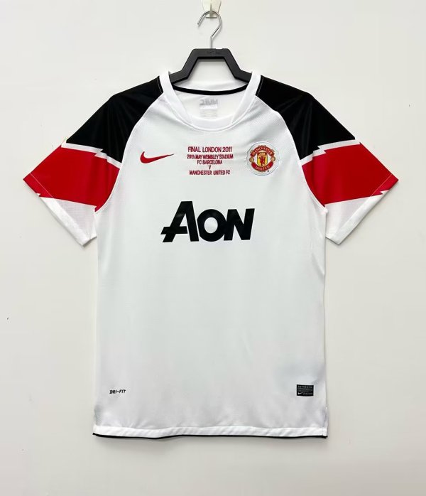 2011-2012 Man United Champions League Version Away Adult Retro Soccer Jersey