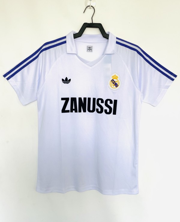 1984-1985 Real Madrid Home Adult Retro Soccer Jersey