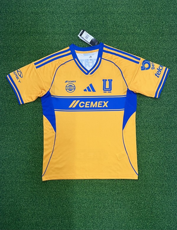 25/26 Tigres UANL Home Adult Soccer Jersey