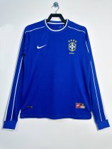 1998 Brazil Away Adult Retro LS Soccer Jersey