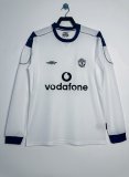 2001-2002 Man United Away Adult Retro LS Soccer Jersey