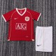 2006-2007 Man United Home Kids Retro Soccer Jersey+Shorts