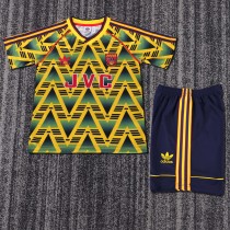 1991-1993 Arsenal Away Kids Retro Soccer Jersey+Shorts