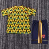 1991-1993 Arsenal Away Kids Retro Soccer Jersey+Shorts