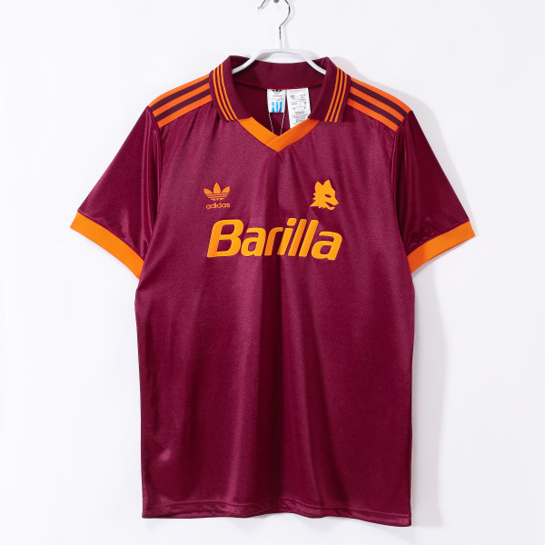 1992-1994 As Roma Home Adult Retro Soccer Jersey