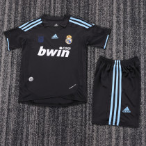 2009-2010 Real Madrid Away Kids Retro Soccer Jersey+Shorts