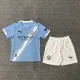 25/26 Man City Home Kids Soccer Jersey+Shorts