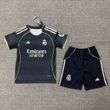 25/26 Real Madrid Away Kids Soccer Jersey+Shorts