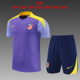 25/26 Atletico Madrid Kids Training Jersey+Shorts Suit