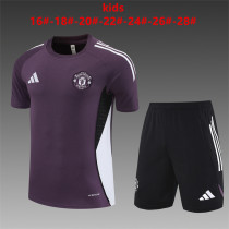 25/26 Man United Kids Training Jersey+Shorts Suit