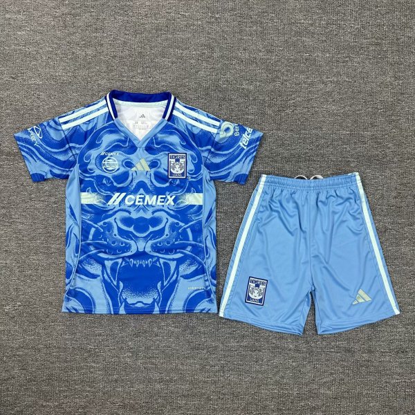 25/26 Tigres UANL Away Kids Soccer Jersey+Shorts