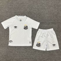 25/26 Santos Home Kids Soccer Jersey+Shorts