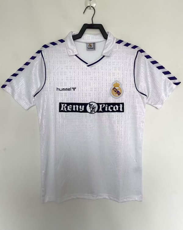 1988-1990 Real Madrid Home Adult Retro Soccer Jersey