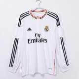 2013-2014 Real Madrid Home Adult Retro LS Soccer Jersey
